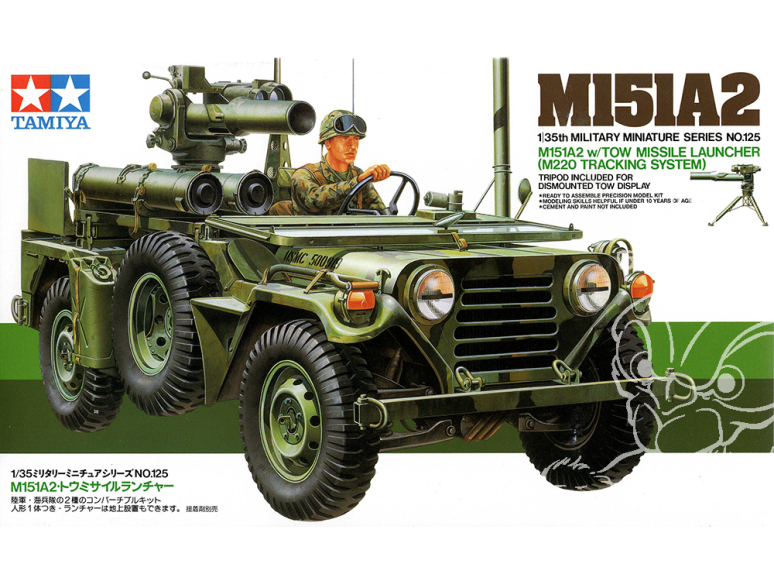 tamiya maquette militaire 35125 Ford Mutt avec lance missile 1/3
