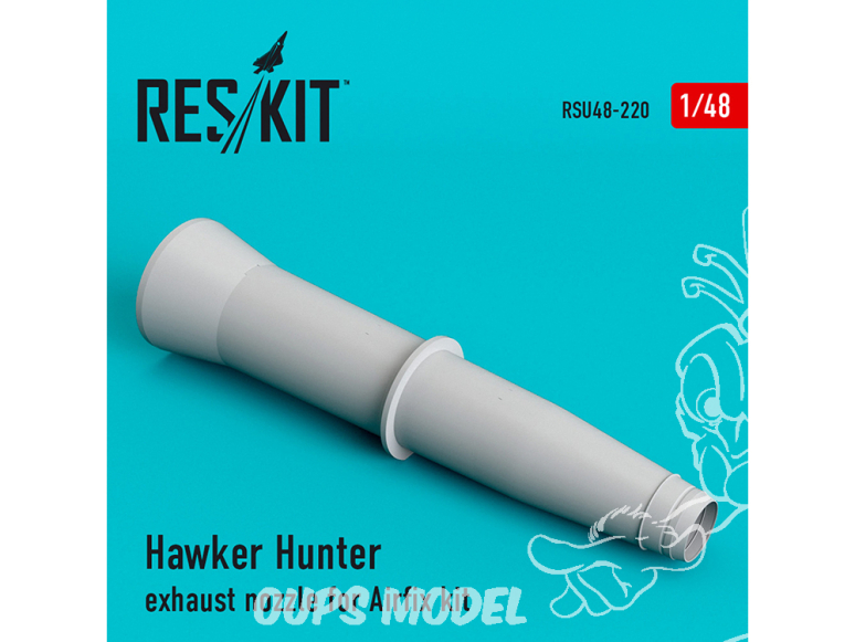 ResKit kit d'amelioration Avion RSU48-0220 Buse d'échappement Hawker Hunter pour kit Airfix 1/48