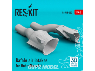 ResKit kit d'amelioration Avion RSU48-0222 Prises d'air Rafale pour kit HobbyBoss (Impression 3D) 1/48