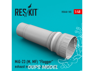 ResKit kit d'amelioration Avion RSU48-0185 Buse d'échappement MiG-23 (M, MF) "Flogger" pour kit Trumpeter 1/48