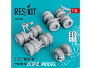 ResKit kit d'amelioration avion RS48-0368 Jeu de roues lestées Yak-38 "Forger" 1/48