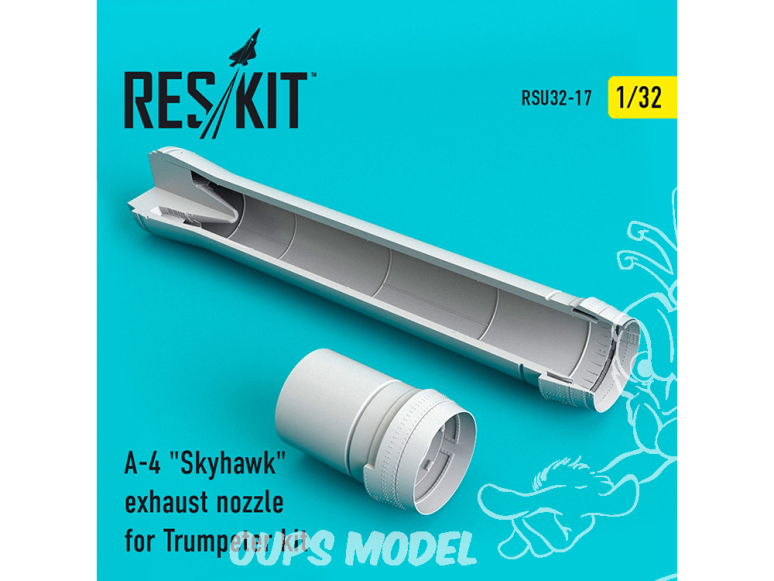 ResKit kit d'amelioration avion RSU32-0017 Buse d'échappement A-4 "Skyhawk" pour kit Trumpeter 1/32