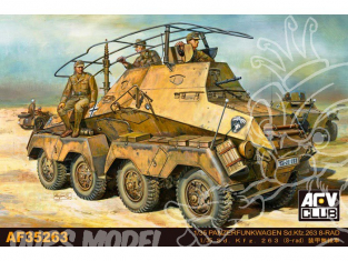 Afv Club maquette militaire 35263 Sd.Kfz.263 8-RAD VEHICULE BLINDE RADIO SUR ROUES ALLEMAND 1/35