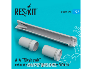 ResKit kit d'amelioration Avion RSU72-0178 Buse d'échappement A-4 "Skyhawk" pour kit Fujimi ou Hobby 2000 1/72