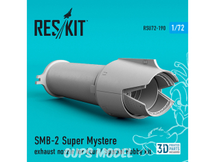 ResKit kit d'amelioration Avion RSU72-0190 Buse d'échappement SMB-2 Super Mystère pour kit Azur ou Spécial Hobby 1/72