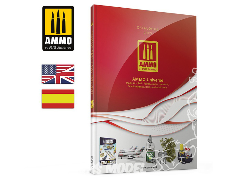 MIG magazine 8303-2023 Catalogue 2023 Ammo Universe langue Anglaise / Espagnol