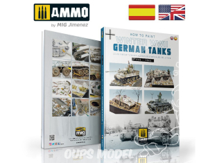 MIG Librairie 6039 Comment peindre chars Allemands WWII en Hiver en Anglais - Espagnol