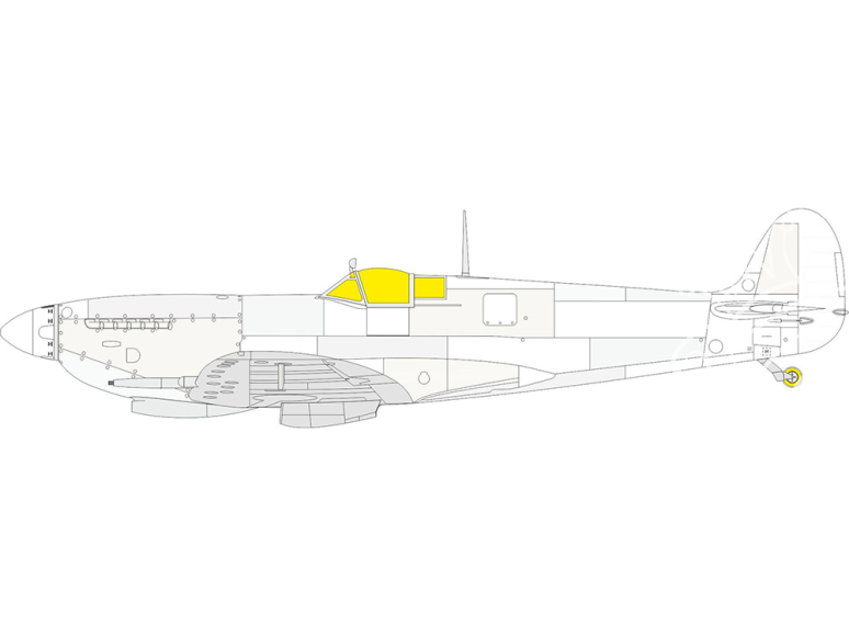 Eduard Express Mask LX007 Spitfire Mk.IXc Airfix 1/24