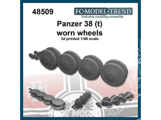 FC MODEL TREND accessoire résine 48509 Roues usées Panzer 38(t) 1/48