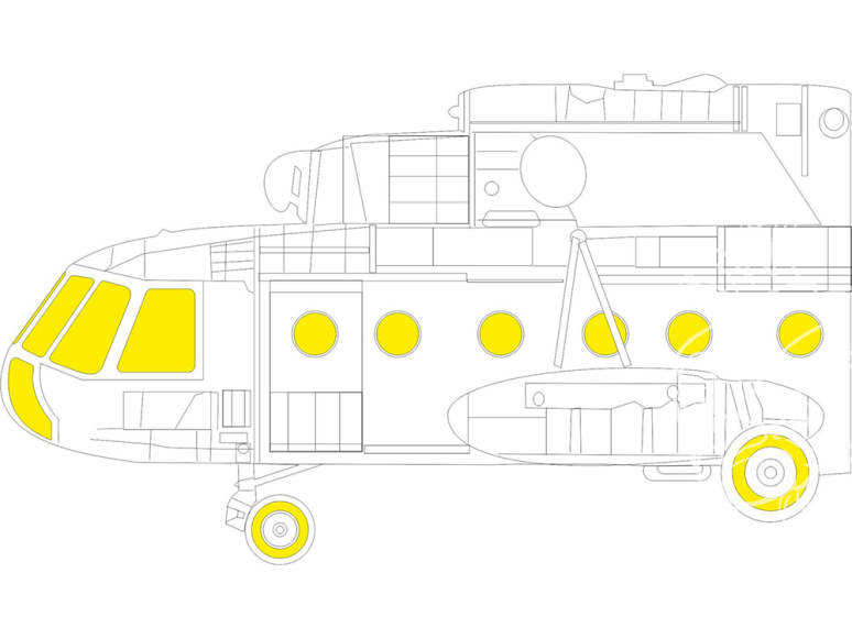 Eduard Express Mask EX932 Mi-8MT Zvezda 1/48