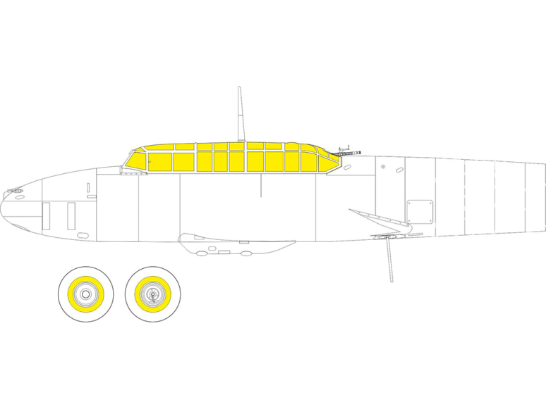 Eduard Express Mask CX644 Messerschmitt Bf 110G-2 Eduard 1/72