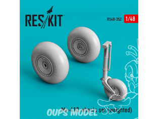 ResKit kit d'amelioration avion RS48-0352 Jeu de roues lestées pour un Me-410 1/48