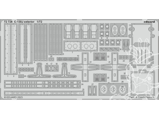 Eduard photodecoupe avion 72728 Extérieur C-130J Zvezda 1/72