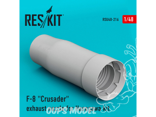 ResKit kit d'amelioration Avion RSU48-0216 Buse d'échappement F-8 "Crusader" pour kit Hasegawa 1/48