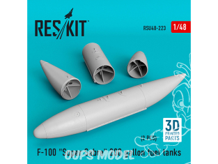ResKit kit d'amelioration Avion RSU48-0223 F-100 "Super Sabre" réservoirs de carburant de 200 gallons Impression 3D 1/48
