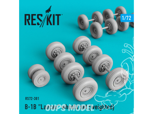 ResKit kit d'amelioration avion RS72-0381 Jeu de roues lesté pour B-1B "Lancer" 1/72