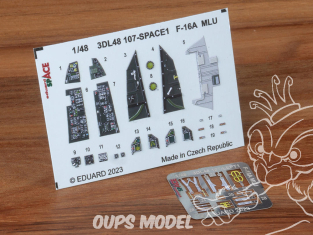 Eduard Space décalques 3D 3DL48107 F-16A MLU Kinetic 1/48