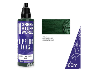 Green Stuff 3495 Peintures Dipping inks 60 ml ORK FLESH DIP