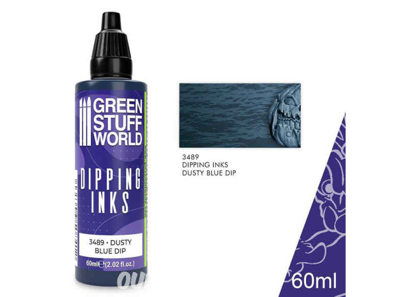 Green Stuff 3489 Peintures Dipping inks 60 ml DUSTY BLUE DIP