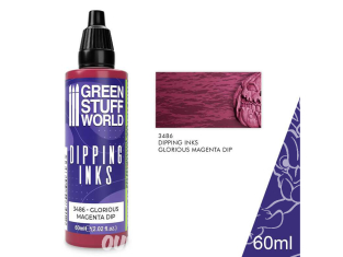 Green Stuff 3486 Peintures Dipping inks 60 ml GLORIOUS MAGENTA DIP