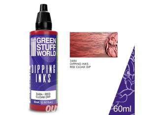 Green Stuff 3484 Peintures Dipping inks 60 ml RED CLOAK DIP
