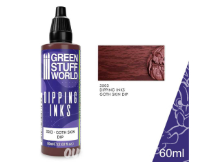 Green Stuff 3503 Peintures Dipping inks 60 ml GOTH SKIN DIP