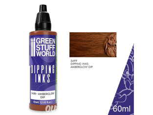Green Stuff 3499 Peintures Dipping inks 60 ml BLACK-GREEN STONE DIP