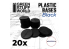 Green Stuff 509600 Socles Plastiques ROND 28,5mm Noir