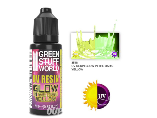 Green Stuff 508788 Résine Jaune Ultraviolette GLOW 17ml