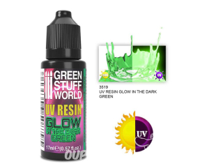 Green Stuff 508795 Résine Vert Ultraviolette GLOW 17ml