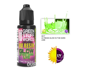 Green Stuff 508771 Résine Citron Vert Ultraviolette GLOW 17ml