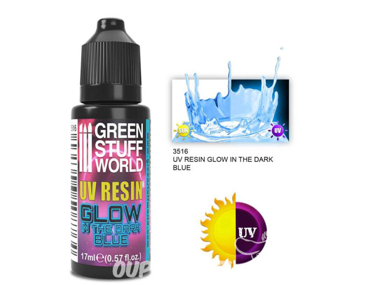 Green Stuff 508764 Résine Bleu Ultraviolette GLOW 17ml