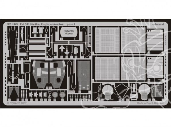 EDUARD photodecoupe avion 32169 Exterieur F-15E 1/32