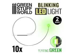 Green Stuff 510118 Feux clignotants LED VERT 2mm