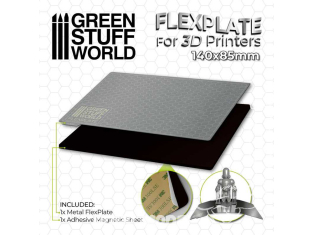 Green Stuff 504452 Plaques flexibles pour imprimantes 3D 140x85mm