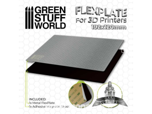 Green Stuff 504469 Plaques flexibles pour imprimantes 3D 192x120mm