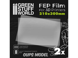 Green Stuff 504391 Film FEP 300x210mm (pack x2)