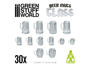 Green Stuff 507194 Chopes de bière - cristal
