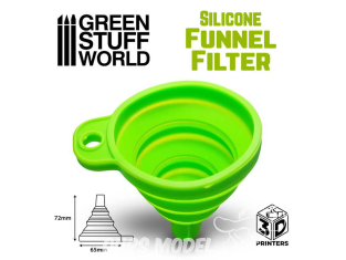 Green Stuff 504599 Entonnoir en silicone pour imprimante 3D