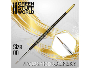 Green Stuff 507157 GOLD SERIES Pinceau Kolinsky Sibérien 00