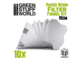 Green Stuff 504568 Filtre en papier jetable 10cm