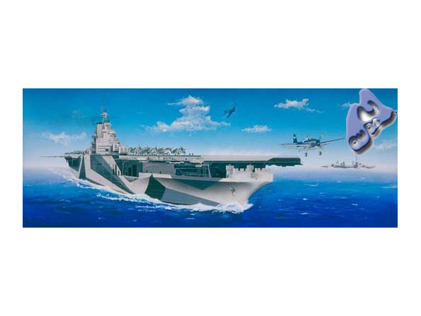Trumpeter maquette bateau 05609 USS CV-14 "TICONDEROGA" 1/350