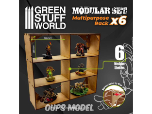 Green Stuff 509099 Support multifonctionnel en MDF x6 emplacements