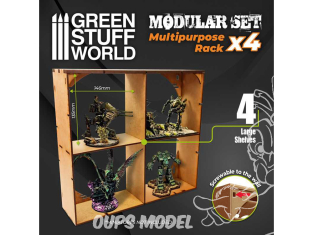 Green Stuff 509082 Support multifonctionnel en MDF x4 emplacements