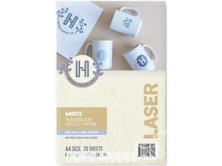 Hayes 00265 Papier décalcomanies blanc pour imprimante laser A4 x20