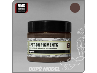 VMS Spot-On Pigments No09 Pigment lisse Terre brune foncée - Dark brown earth 45ml