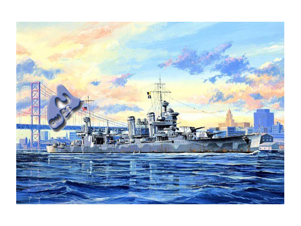 TRUMPETER maquette bateau 05748 CROISEUR LOURD USS CA-39 "QUINCY
