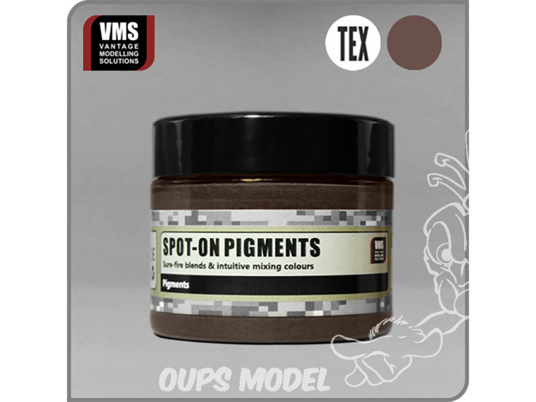 VMS Spot-On Pigments No10 Pigment texturé Terre brune foncée - Dark brown earth 45ml