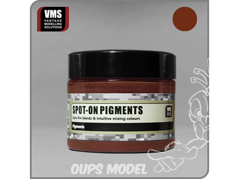 VMS Spot-On Pigments No18 Pigment lisse Vieille rouille moyenne - Medium old rust 45ml