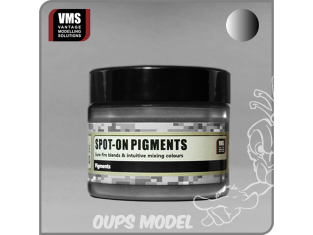 VMS Spot-On Pigments No25 Pigment acier noir métallisé - Black Steel Metallic 45ml